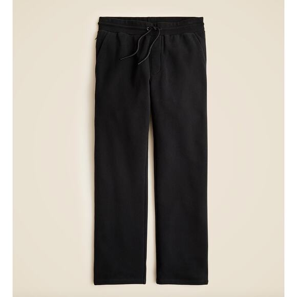 J.Crew Summit 11 oz. Soft Knit Fleece Sweatpant Black Relaxed Medium Mens NWT - Picture 1 of 16